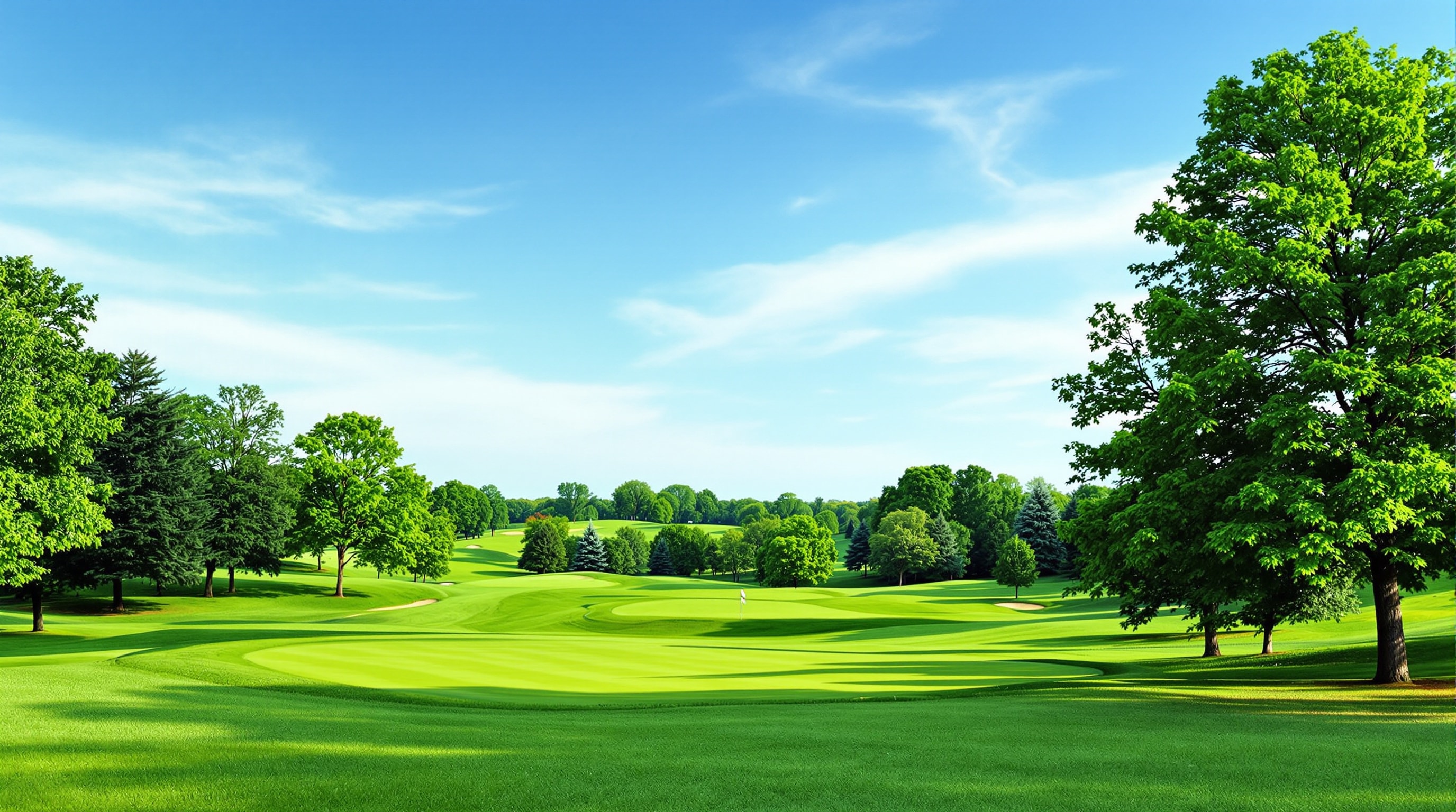 Rolling fairways of a northern Ohio public golf course